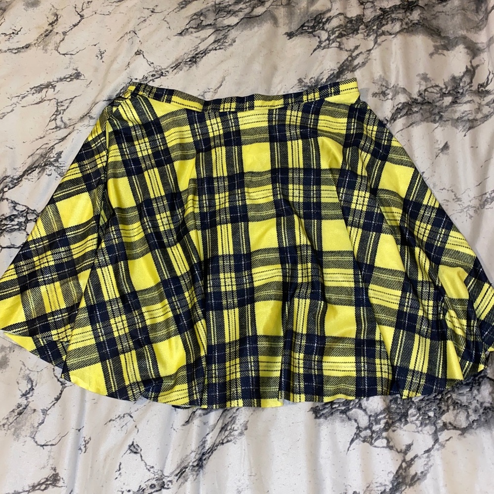 Yellow plaid skirt (never worn)